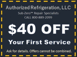 Sub-Zero Repair Coupon, NJ, NY, CT Discount